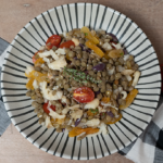 Salada de Lentilha com bacalhau e damasco